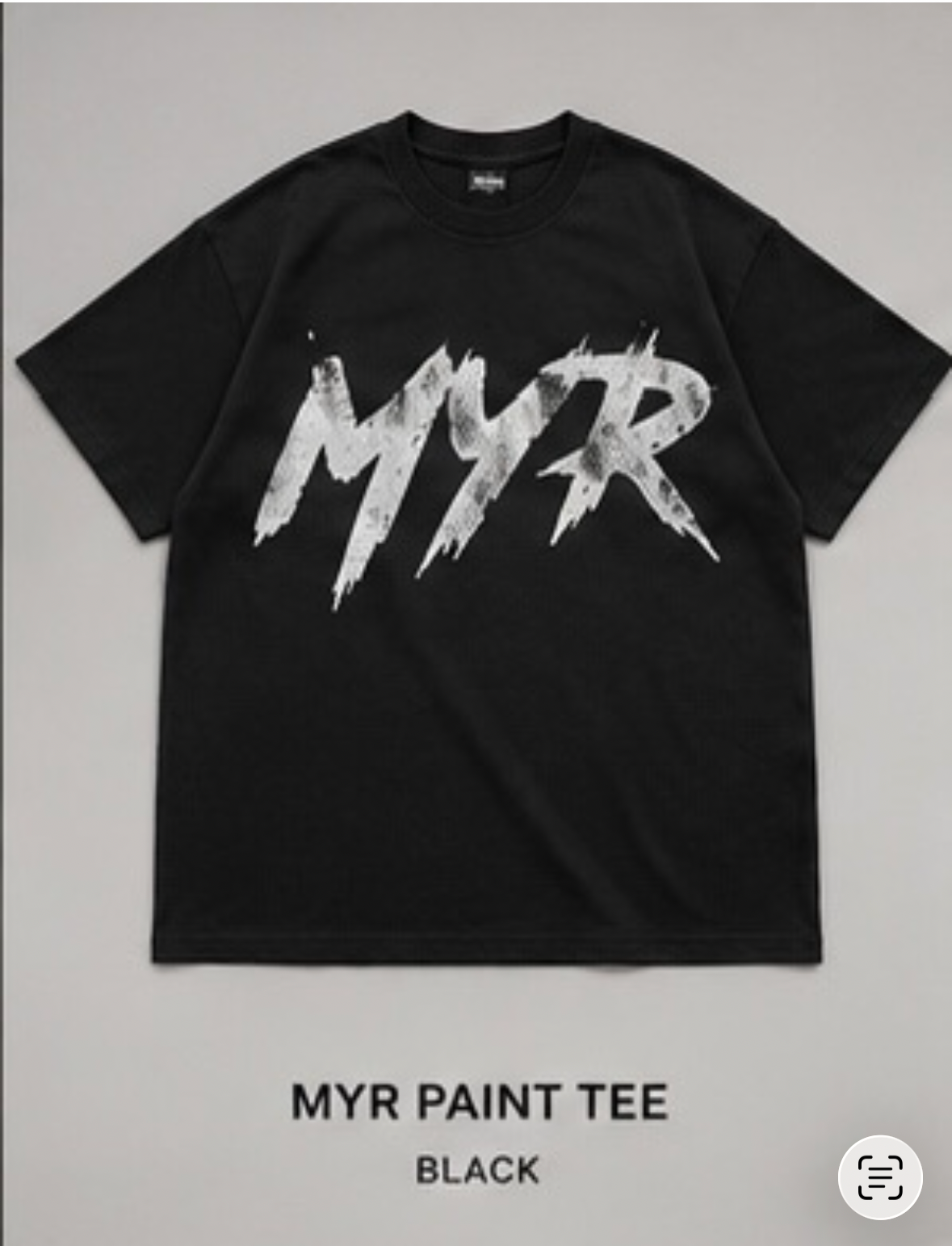 MYR Paint tee black